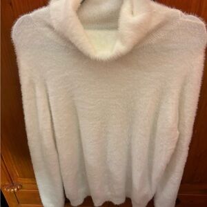 Cozy White Turtleneck Sweater